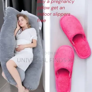 Pregnancy Pillow + Free Indoors Slippers