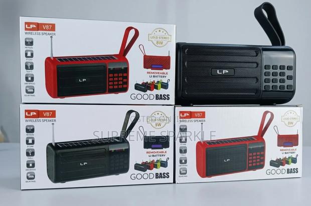 Lp-V87 Wireless Solar Speaker. Radio