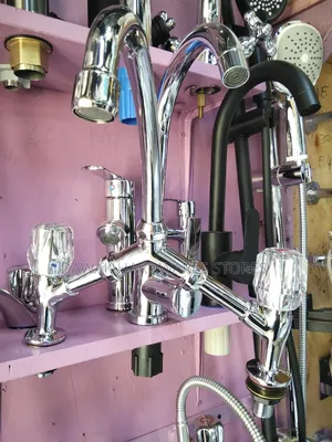 Two-Sided Pillar Mixer Faucet