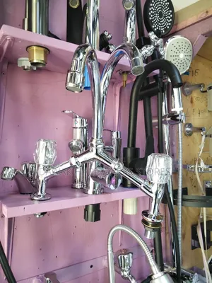 Two-Sided Pillar Mixer Faucet