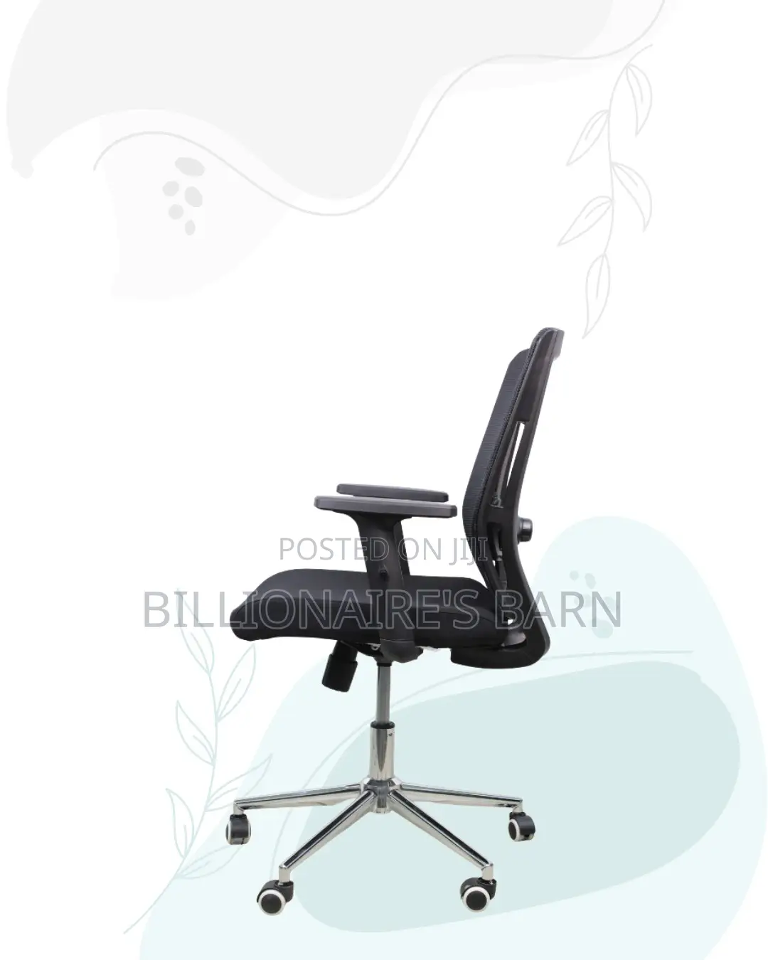 The Barn Origin Chair Mid Back Chrome Base Professional