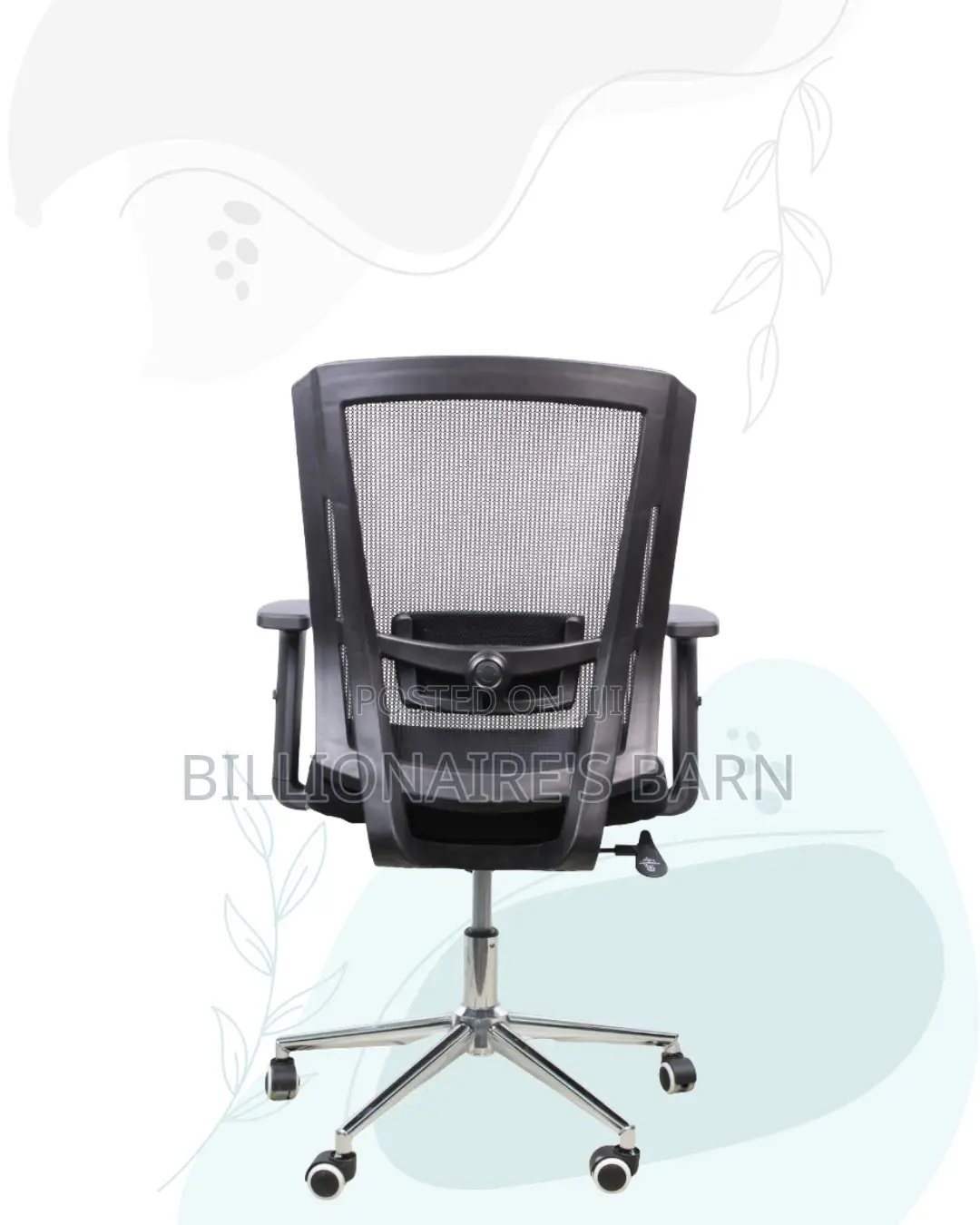 The Barn Origin Chair Mid Back Chrome Base Professional