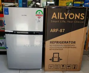 90 Litres Double Door - Ailyons Top Freezer Fridge (Silver)