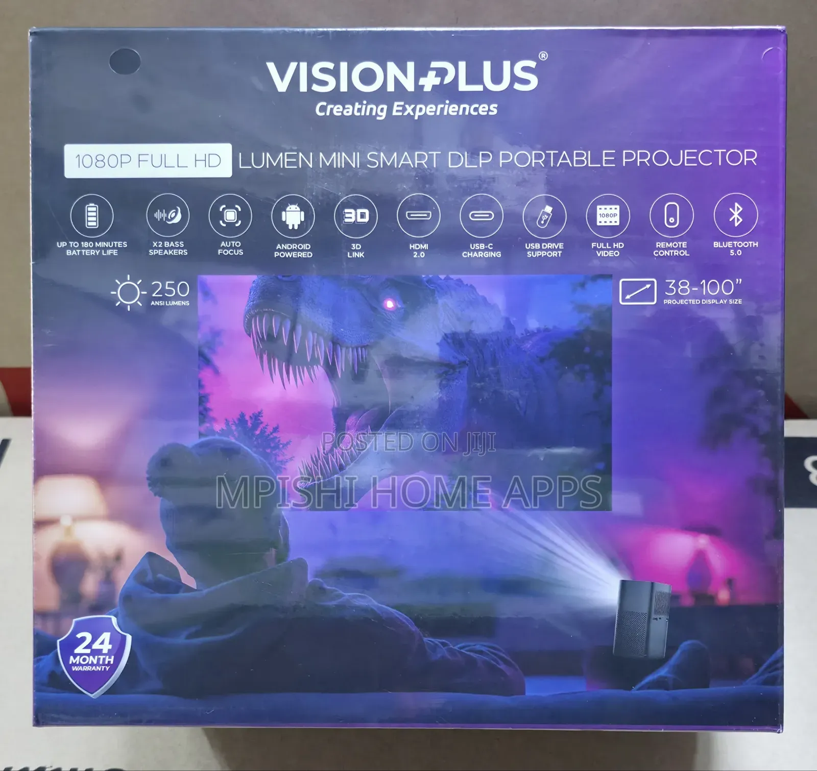 Vision Plus Lumen Mini Smart DLP Portable Projector