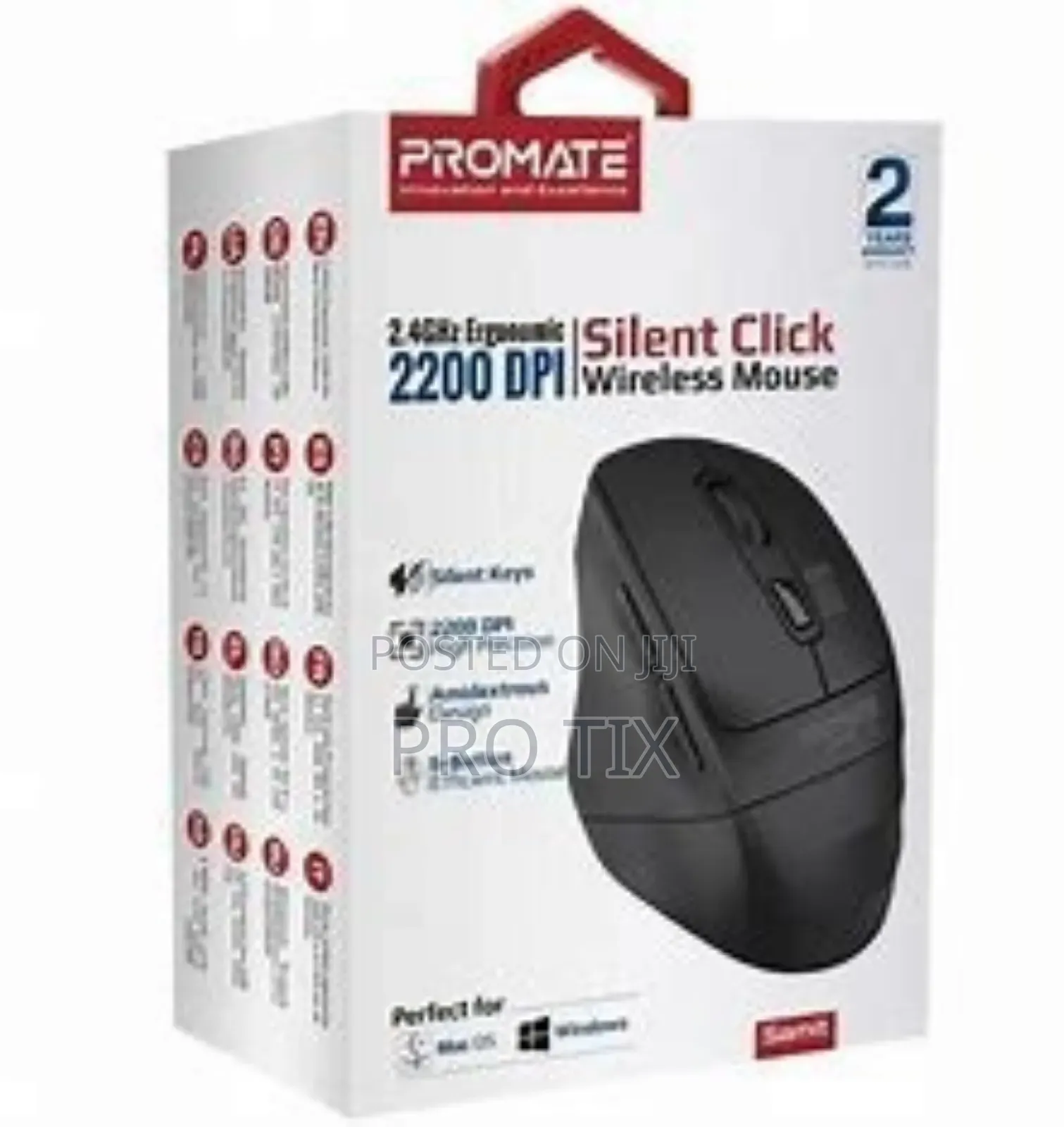 Promate Silent Click Wireless Mouse (Samit)