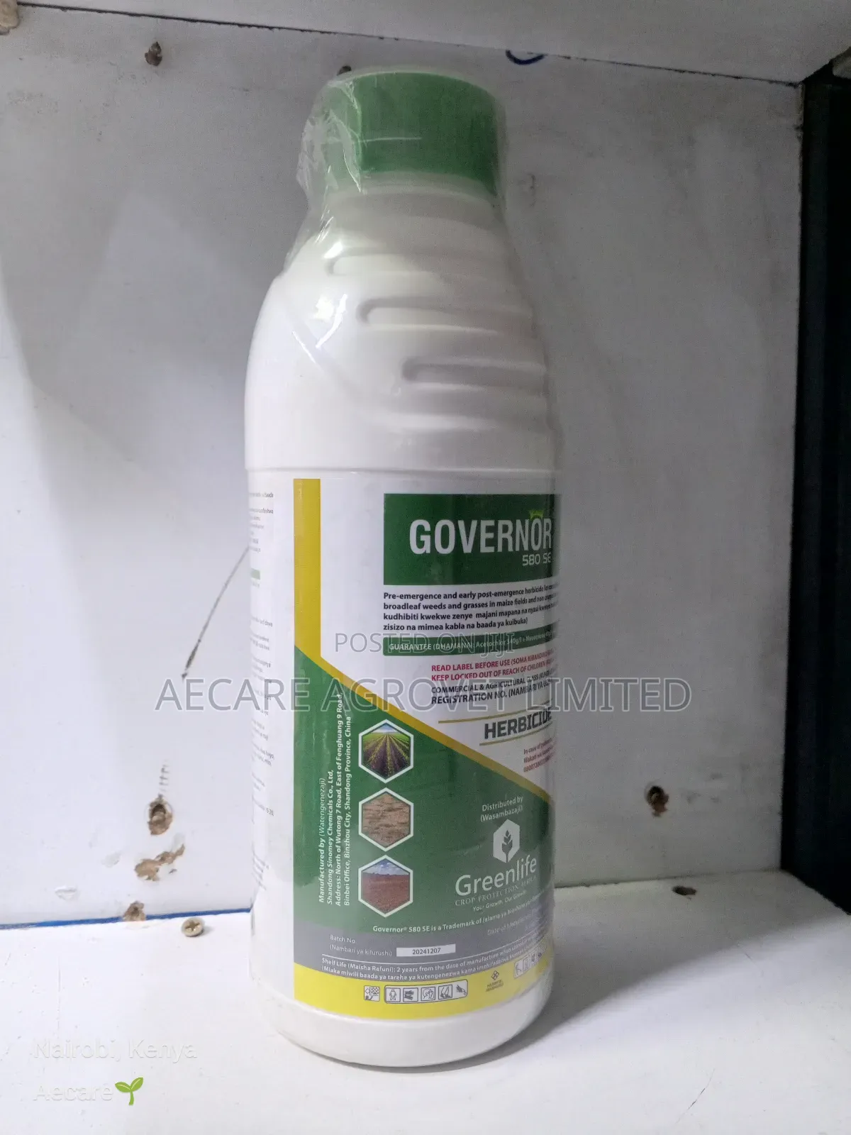 Governor 580 Se Herbicide 1litre, 5litres