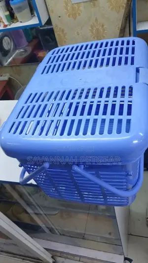 Rio Pet Cat, Kitten Rabbit Transportation Basket Crate - Blue Colour