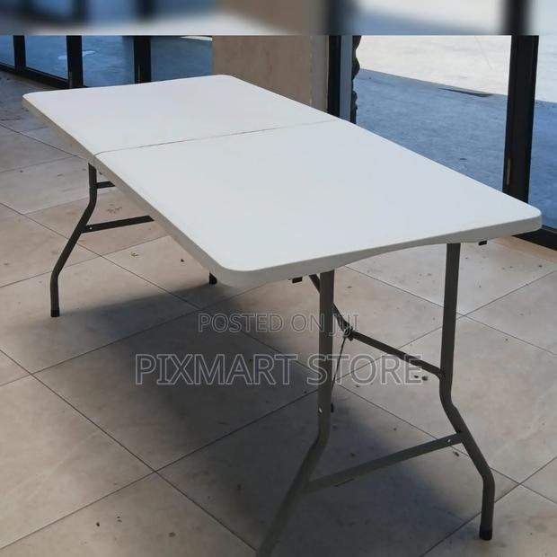 White Folding Table – 6ft Portable Durable for Indoor/Outdoor Use