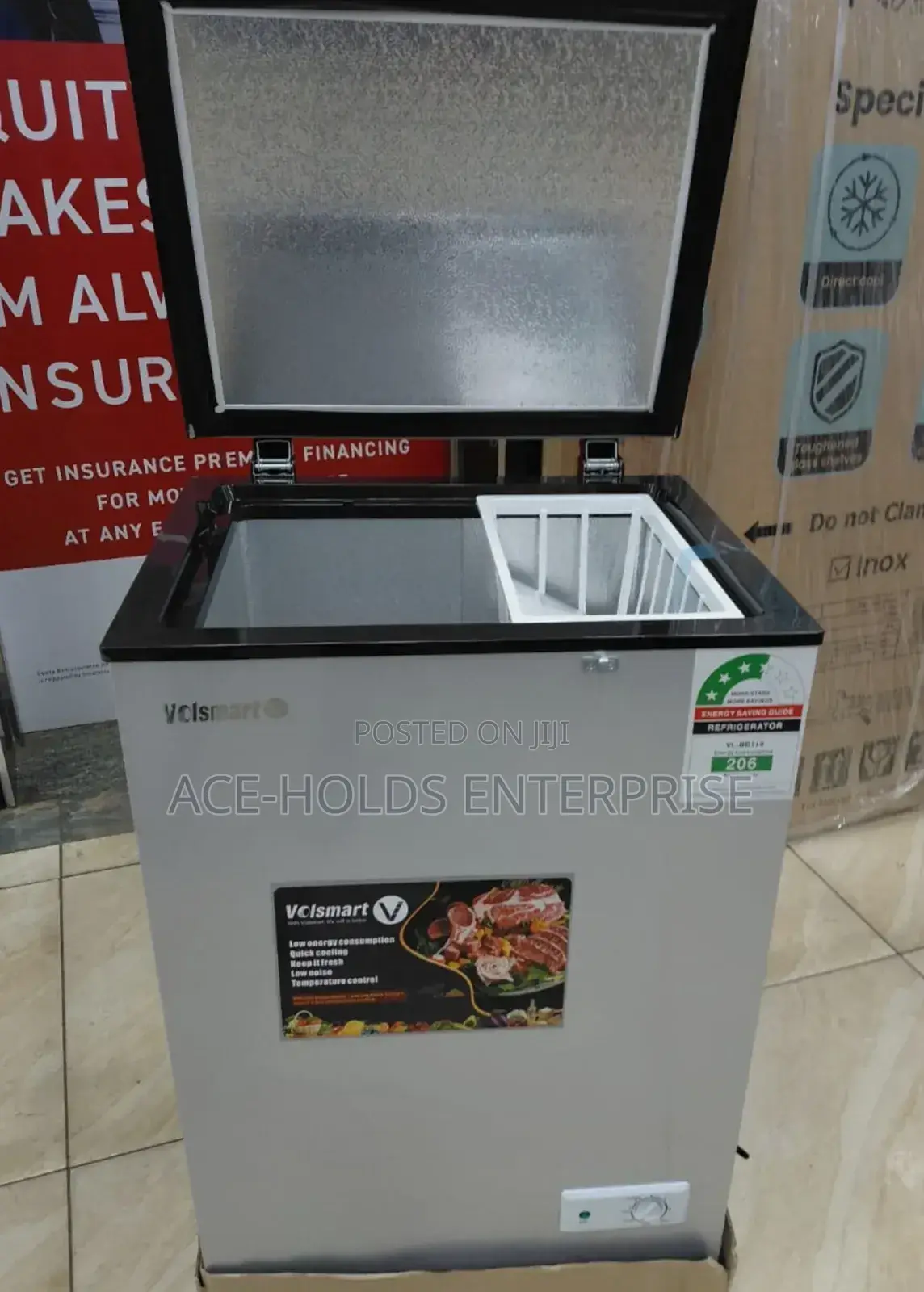 100 Litres Volsmart Chest Freezer - Manual Defrost