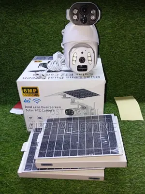 6mp-Ultrahd 4g Ubox Dual-Lens Dual Screen Solar-PTZ Camera