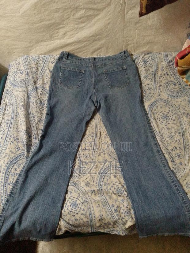 Flared Flower Pattern Jeans - thumbnail 2