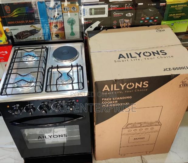 50*55 Ailyons - 3+1 Standing Gas Cooker With Electric Oven - main view
