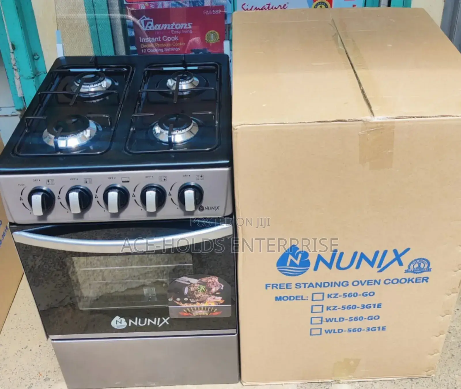 New Model - 50*55 Nunix Full Gas Standing Cooker
