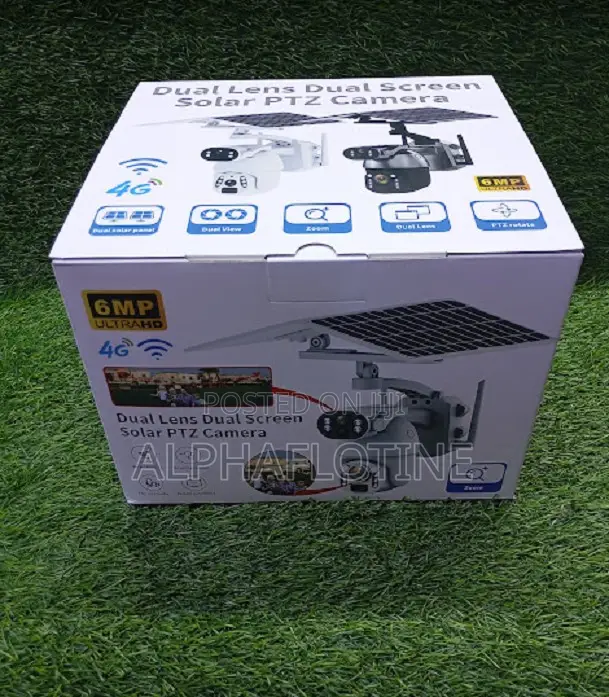 Smart Security With Ubox 6mp Dual Lens 4g Solar PTZ Camera