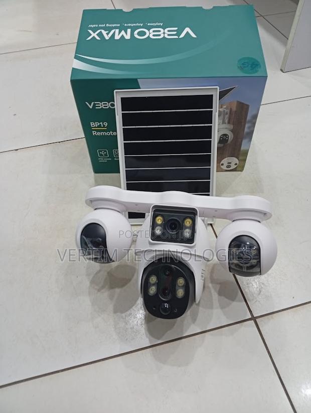 V380pro Outdoor Solar CCTV 4g 4 Lens Security Camera - main view