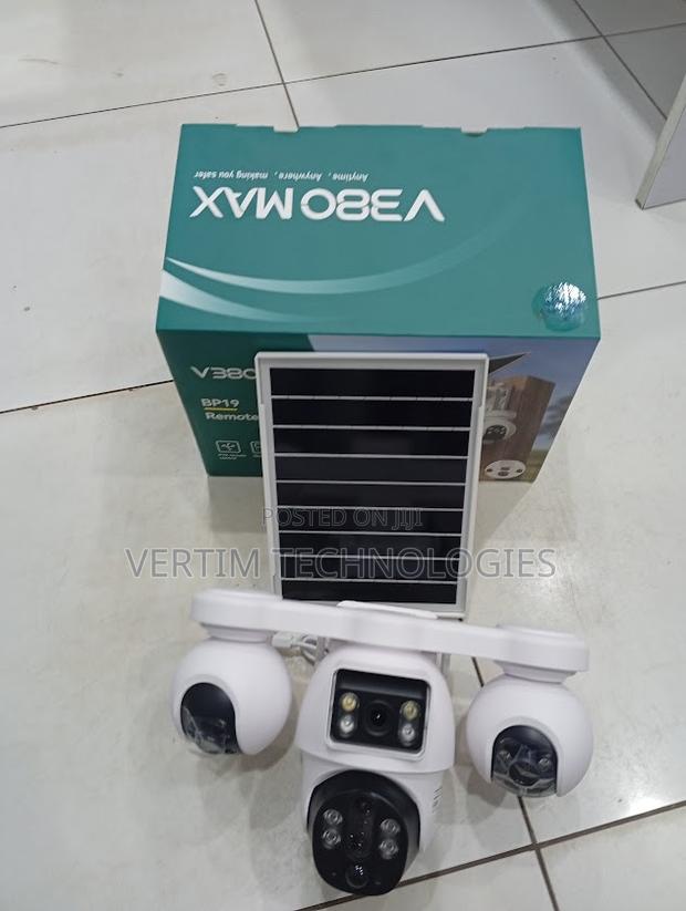 V380pro Outdoor Solar Light CCTV 4g 4lens Tracking Security Camera - main view