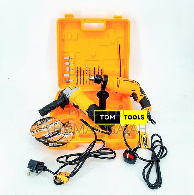 Coofix Electric Impact Drill and Angle Grinder Combo - thumbnail 2