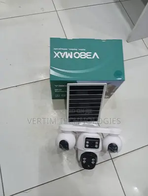 4g Four Lens V380 Solar PTZ Camera Outdoor Dustproof CCTV Camera