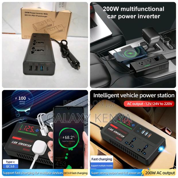 Car Inverter/Extension- With Qc3 and Pd3.1 Fast Charger