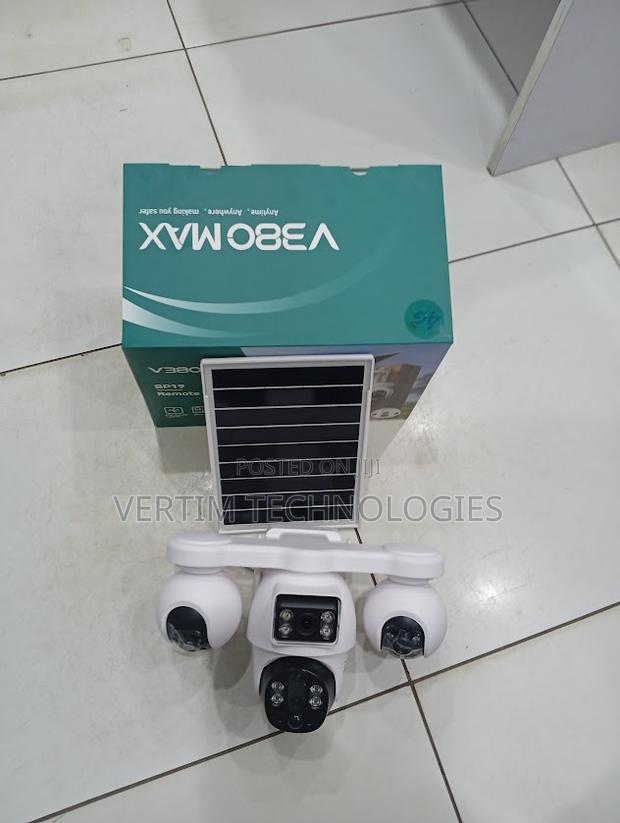 V380 4 Lens 4g Solar Outdoor Solar CCTV Camera PTZ Camera