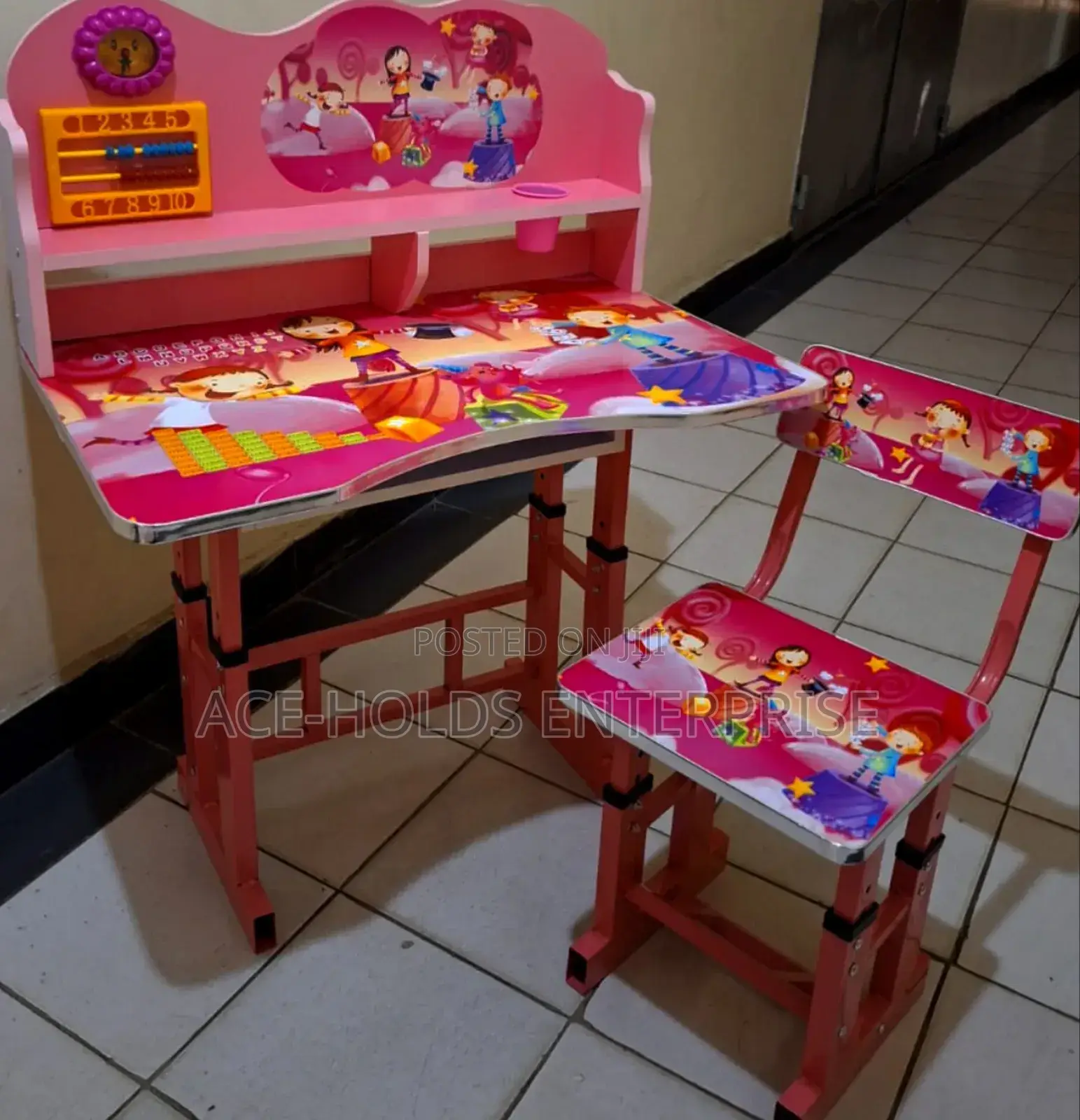 Kids Study/ Learning Table Desk Design (Pink)