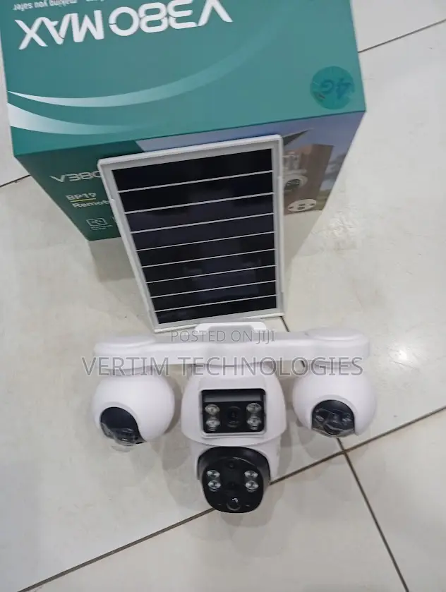 V380 4lens Solar Powered CCTV Camera 4g Dust/Waterproof Camera