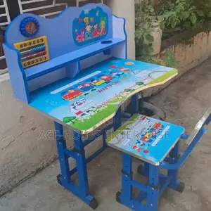 Kids Study/ Learning Table Desk Design (Blue Color)