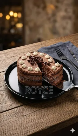 Round Black Platter - 10.5"