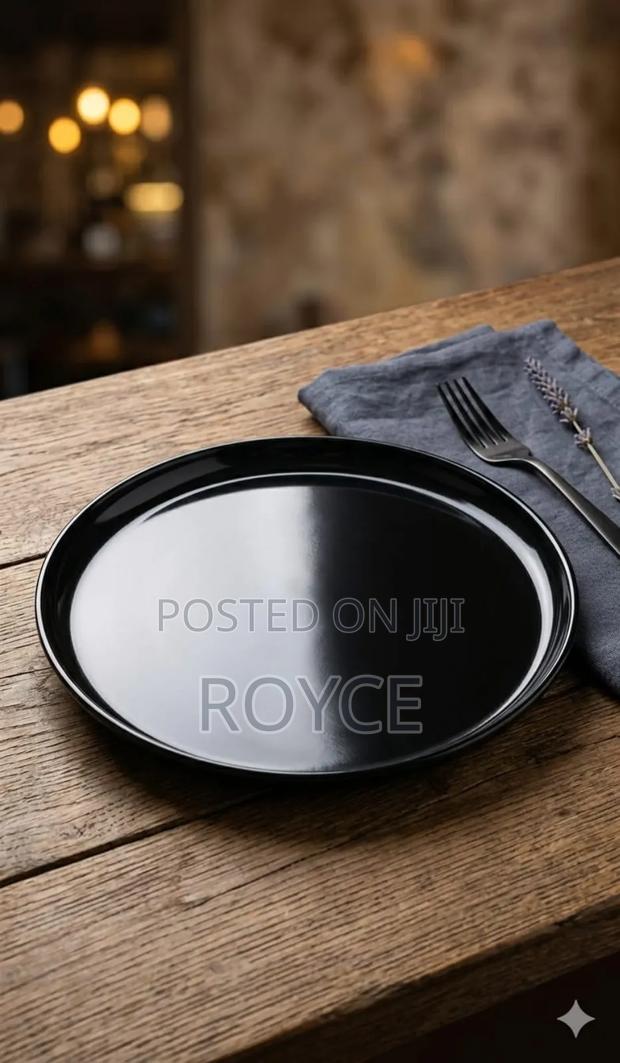 Round Black Platter - 10.5" - main view
