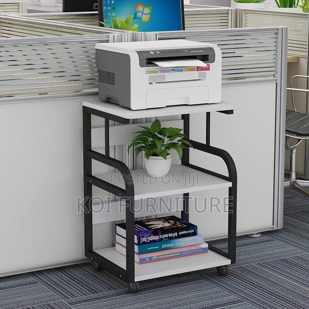 Storage Units; Printer Rack With Blacket Storage Shelf - thumbnail 2