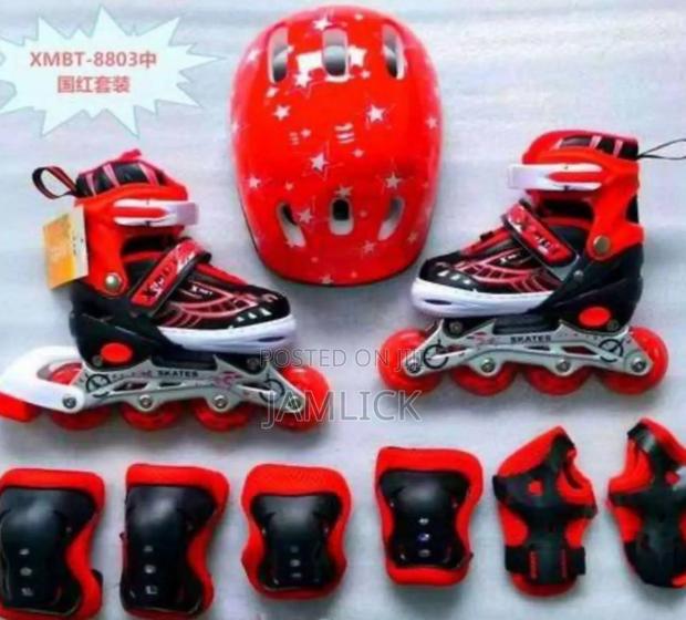 Red Full Set Skating Shoes - Js - main view