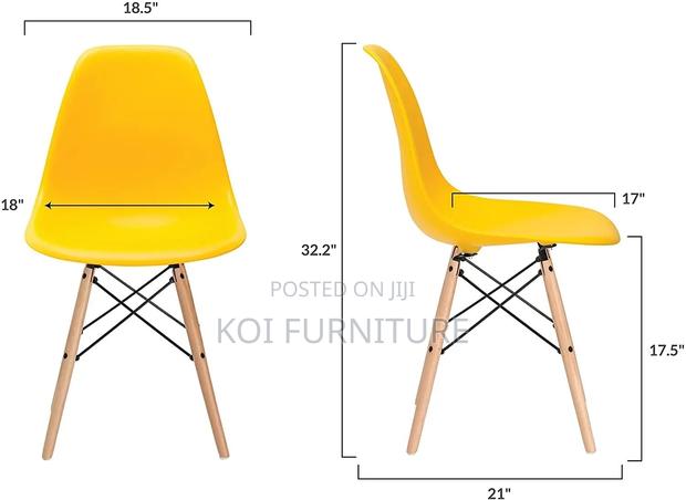 Dining Chairs; Eames Modernized Top Stylish Dining Chairs - thumbnail 3