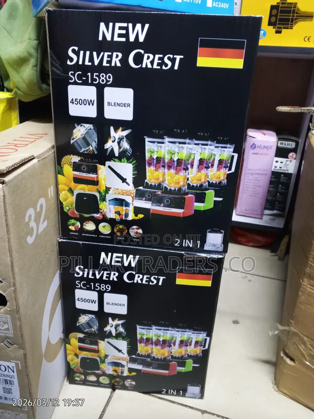 4500watts 2 in 1 Silver Crest Blender