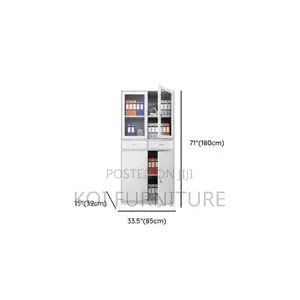 Office Cabinet; Four Lockable Doors for Homes and Office Filing