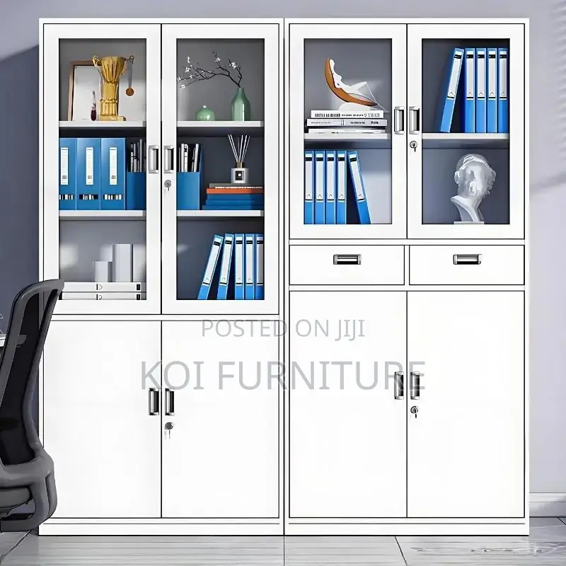 Office Cabinet; Four Lockable Doors for Homes and Office Filing
