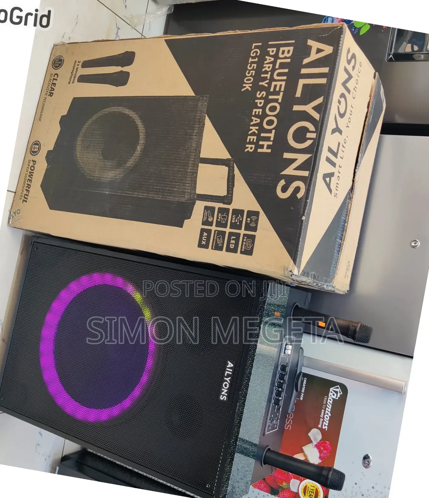 Ailyons Portable Party Speaker 15" Available
