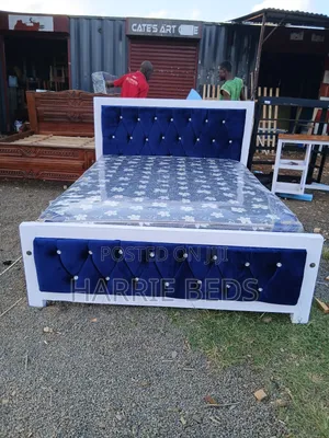 Royal Blue Mocket Bed