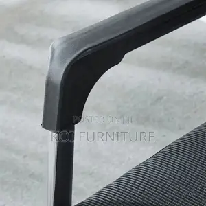 Office Chair; Mesh Fabric Office Chair With Sled Base