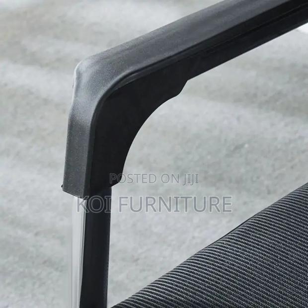 Office Chair; Mesh Fabric Office Chair With Sled Base - thumbnail 2