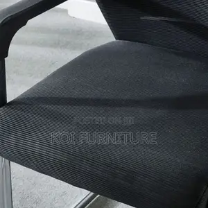 Office Chair; Mesh Fabric Office Chair With Sled Base
