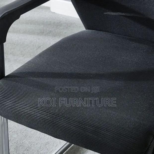 Office Chair; Mesh Fabric Office Chair With Sled Base - thumbnail 5