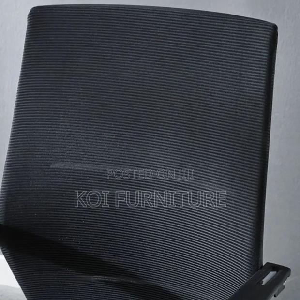 Office Chair; Mesh Fabric Office Chair With Sled Base - thumbnail 6