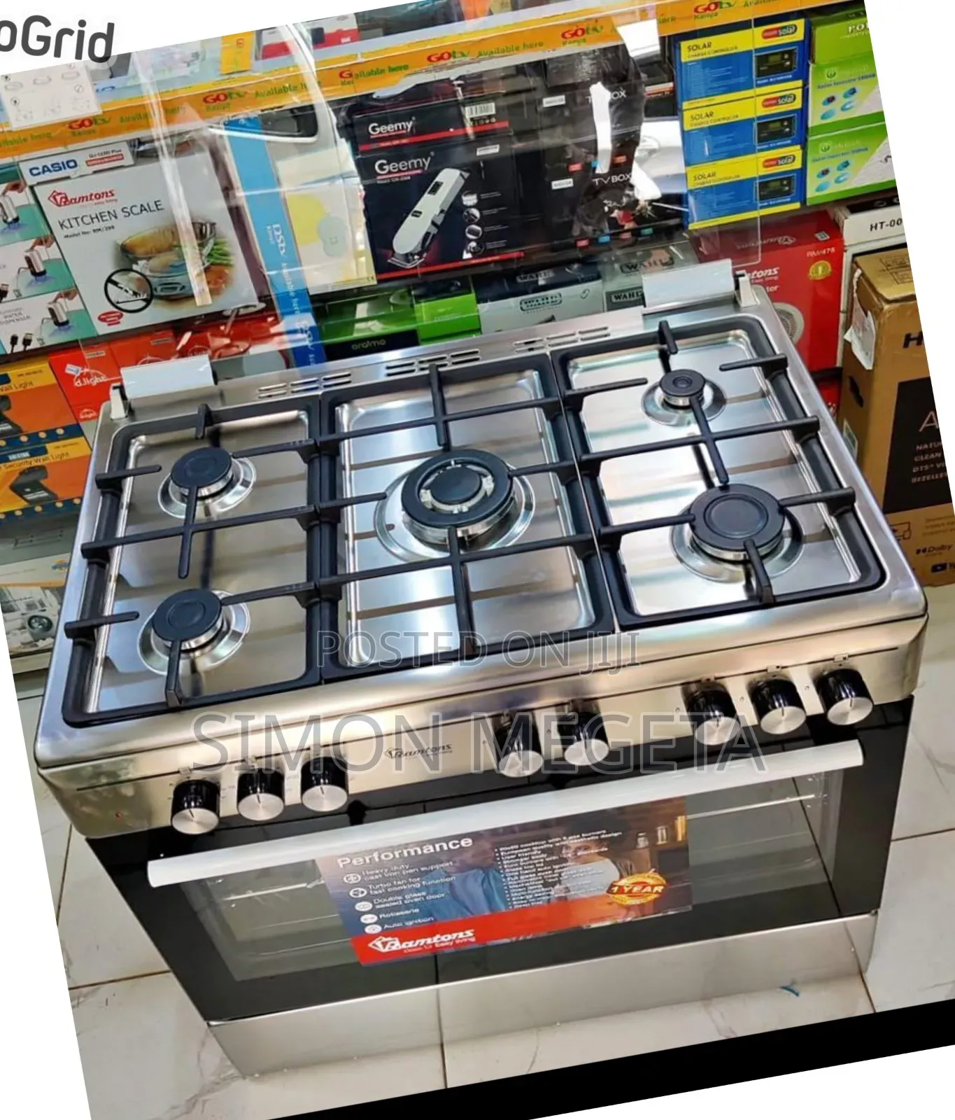 Inox Cooker Ramton 60 by 90 5 Gas