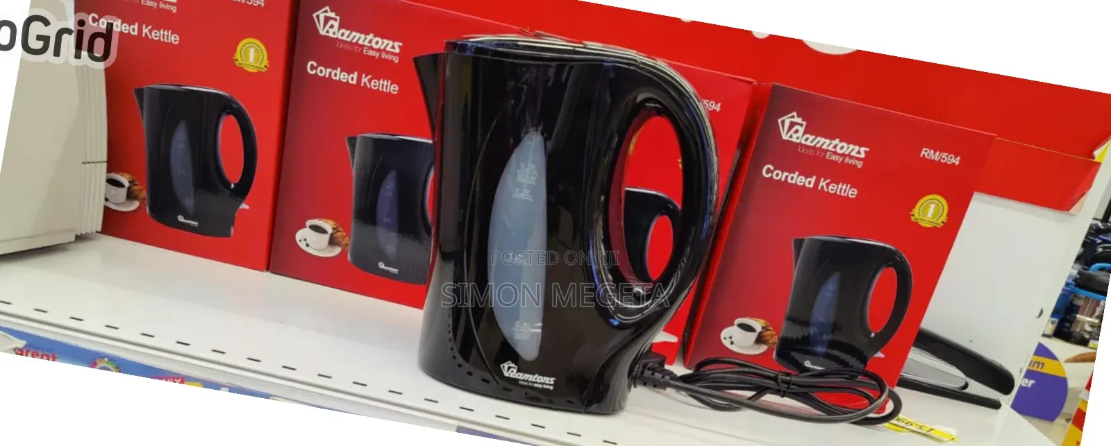 New Ramton Corded Electric Kettle 1.7 Litres