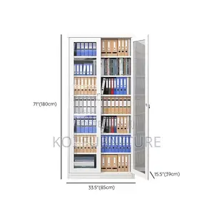 Office Cabinet; Filing Cabinet With Dual-Door With Adjustable Shelving