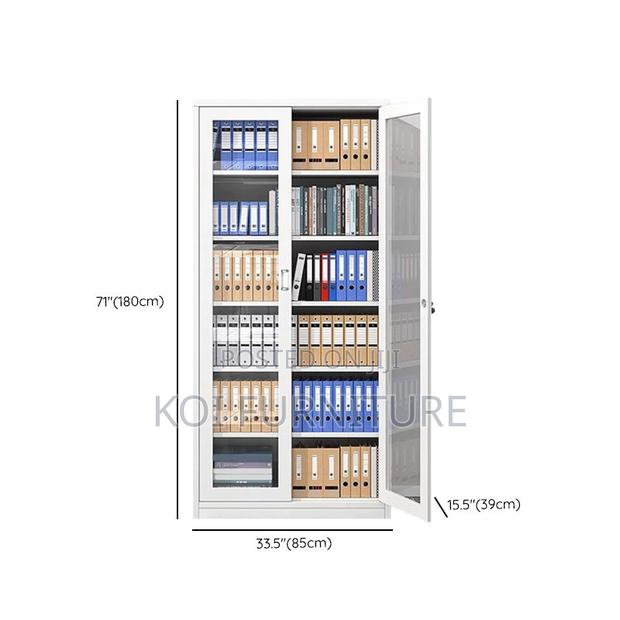 Office Cabinet; Filing Cabinet With Dual-Door With Adjustable Shelving - thumbnail 3