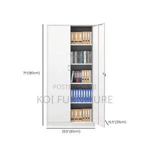 Office Cabinet; Filing Cabinet With Dual-Door With Adjustable Shelving