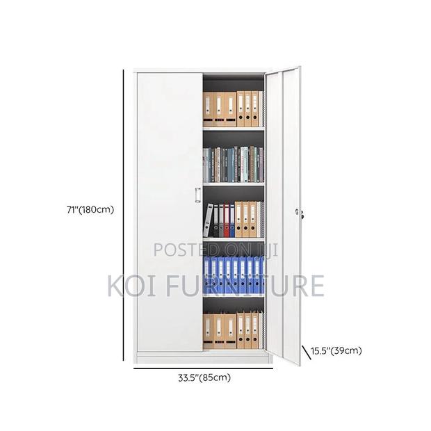 Office Cabinet; Filing Cabinet With Dual-Door With Adjustable Shelving - thumbnail 5