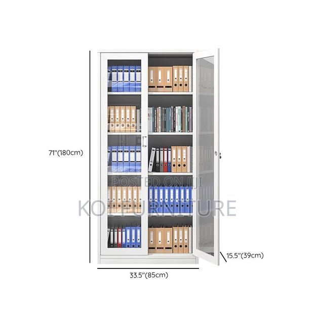 Office Cabinet; Filing Cabinet With Dual-Door With Adjustable Shelving - thumbnail 6