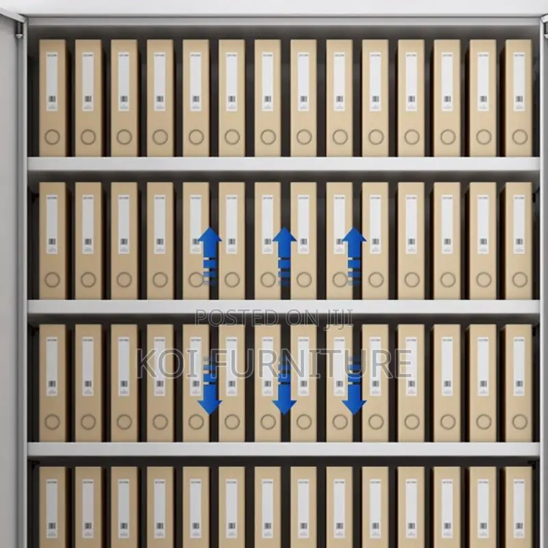 Office Cabinet; Filing Cabinet With Dual-Door With Adjustable Shelving